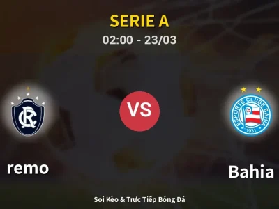 Kết Quả: remo 4-1 Bahia – Highlight & Bàn Thắng | Serie A