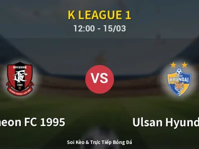 Kết Quả: Bucheon FC 1995 1-2 Ulsan Hyundai FC – Highlight & Bàn Thắng | K League 1