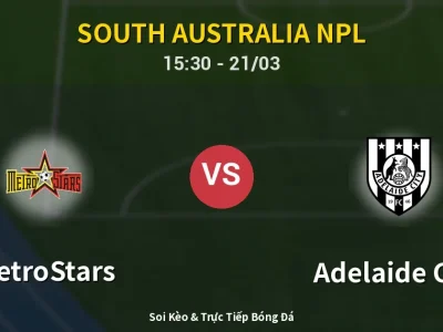 Kết Quả: MetroStars 2-2 Adelaide City – Highlight & Bàn Thắng | South Australia NPL