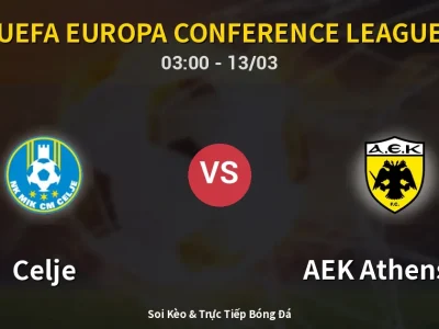 Kết Quả: Celje 0-4 AEK Athens FC – Highlight & Bàn Thắng | UEFA Europa Conference League
