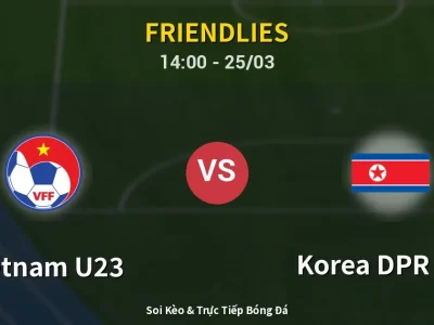 Soi Kèo Vietnam U23 vs Korea DPR U23 – 14:00 25/03 | Nhận Định, Dự Đoán Tỷ Số