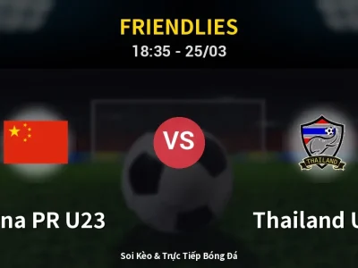 Soi Kèo China PR U23 vs Thailand U23 – 18:35 25/03 | Nhận Định, Dự Đoán Tỷ Số