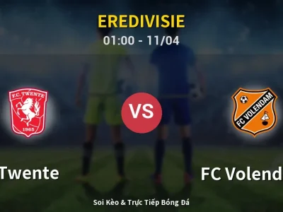 🔴 Trực Tiếp: Twente 2-0 FC Volendam – Link Xem Eredivisie (Full HD)