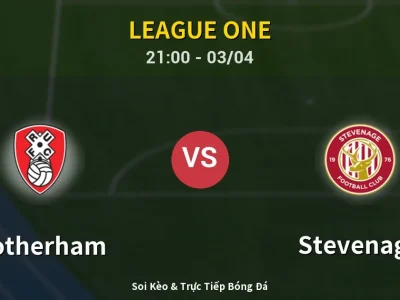🔴 Trực Tiếp: Rotherham 0-0 Stevenage – Link Xem League One (Full HD)