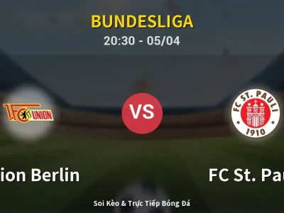 Soi Kèo Union Berlin vs FC St. Pauli – 20:30 05/04 | Nhận Định, Dự Đoán Tỷ Số