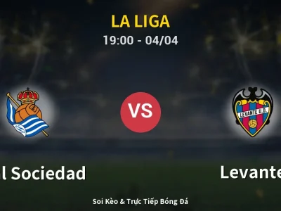 Soi Kèo Real Sociedad vs Levante – 19:00 04/04 | Nhận Định, Dự Đoán Tỷ Số