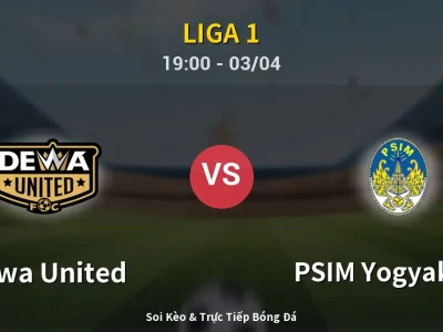Kết Quả: Dewa United 1-0 PSIM Yogyakarta – Highlight & Bàn Thắng | Liga 1