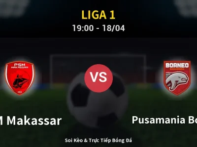 Soi Kèo PSM Makassar vs Pusamania Borneo – 19:00 18/04 | Nhận Định, Dự Đoán Tỷ Số