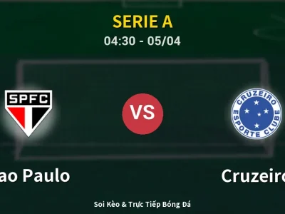 Soi Kèo Sao Paulo vs Cruzeiro – 04:30 05/04 | Nhận Định, Dự Đoán Tỷ Số