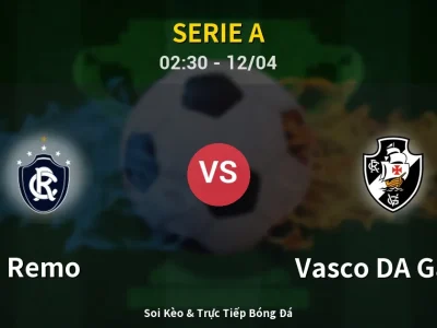 Soi Kèo Remo vs Vasco DA Gama – 02:30 12/04 | Nhận Định, Dự Đoán Tỷ Số