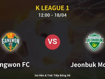 Kết Quả: Gangwon FC 1-1 Jeonbuk Motors – Highlight & Bàn Thắng | K League 1
