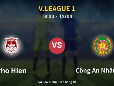 🔴 Trực Tiếp: Pho Hien 1-1 Công An Nhân Dân – Link Xem V.League 1 (Full HD)