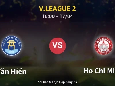 Kết Quả: Văn Hiến 1-1 Ho Chi Minh – Highlight & Bàn Thắng | V.League 2